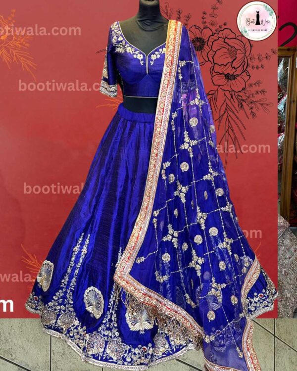 Royal Blue Party Wear Lehenga Choli