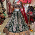 Bridal lehenga with double dupatta with price