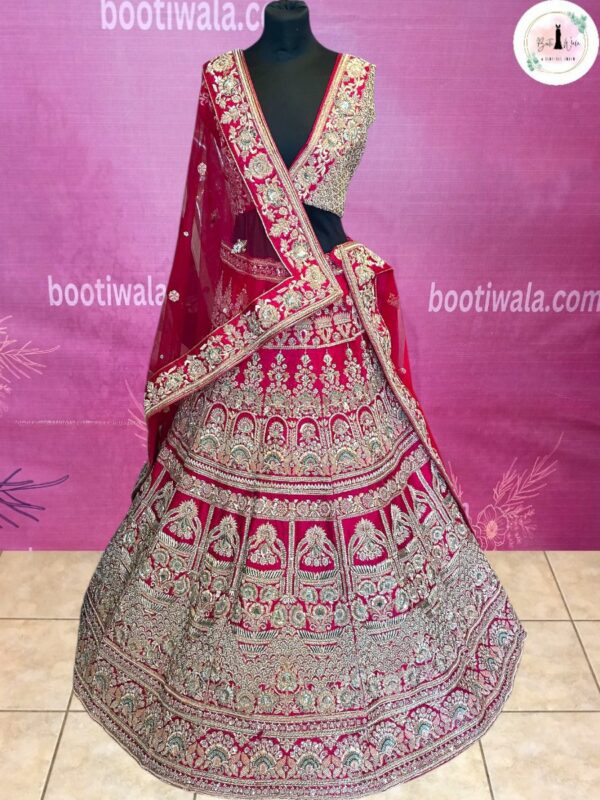 Rose Pink Bridal Lehenga Choli