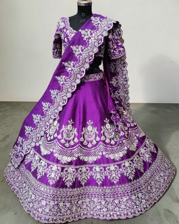 Sea Green Silk Party Wear Lehenga Choli