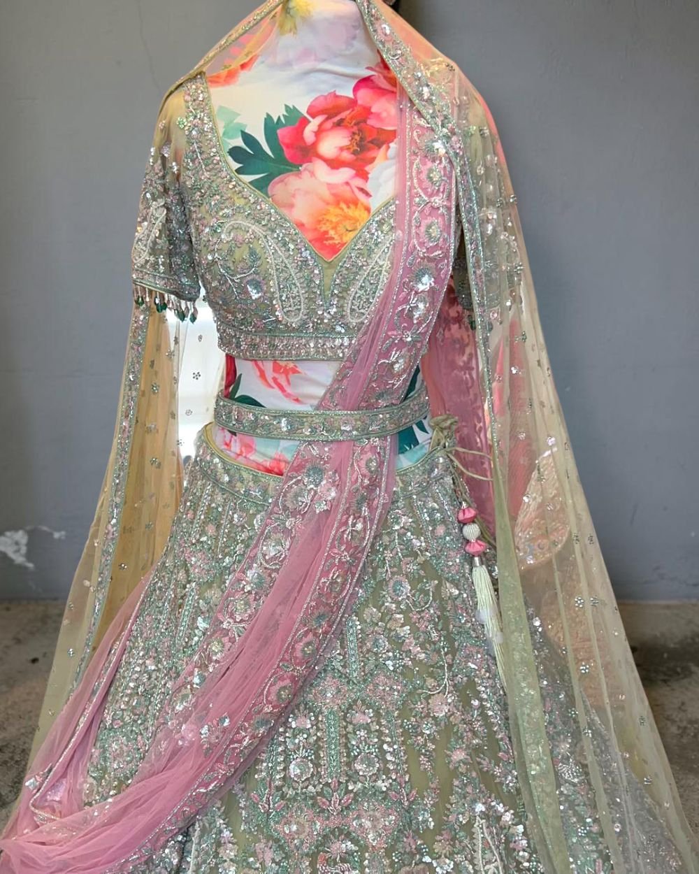 Obmre Silk Hand Emblished Designer Lehenga Choli Set (Copy) (Copy) (Copy) (Copy) (Copy) (Copy) (Copy) (Copy) (Copy)