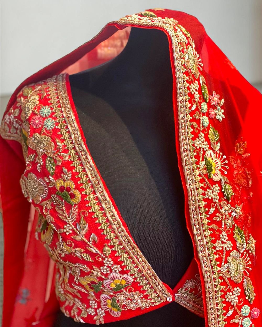 Obmre Silk Hand Emblished Designer Lehenga Choli Set (Copy) (Copy) (Copy) (Copy) (Copy)