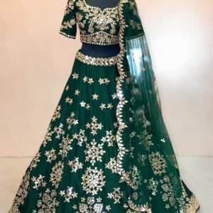 Obmre Silk Hand Emblished Designer Lehenga Choli Set (Copy) (Copy)