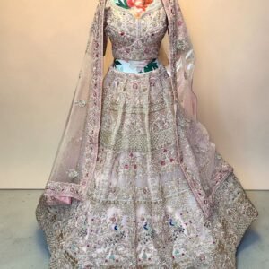 Obmre Silk Hand Emblished Designer Lehenga Choli Set (Copy) (Copy) (Copy)