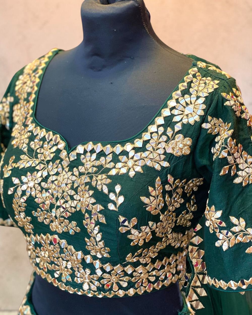 Obmre Silk Hand Emblished Designer Lehenga Choli Set (Copy) (Copy)