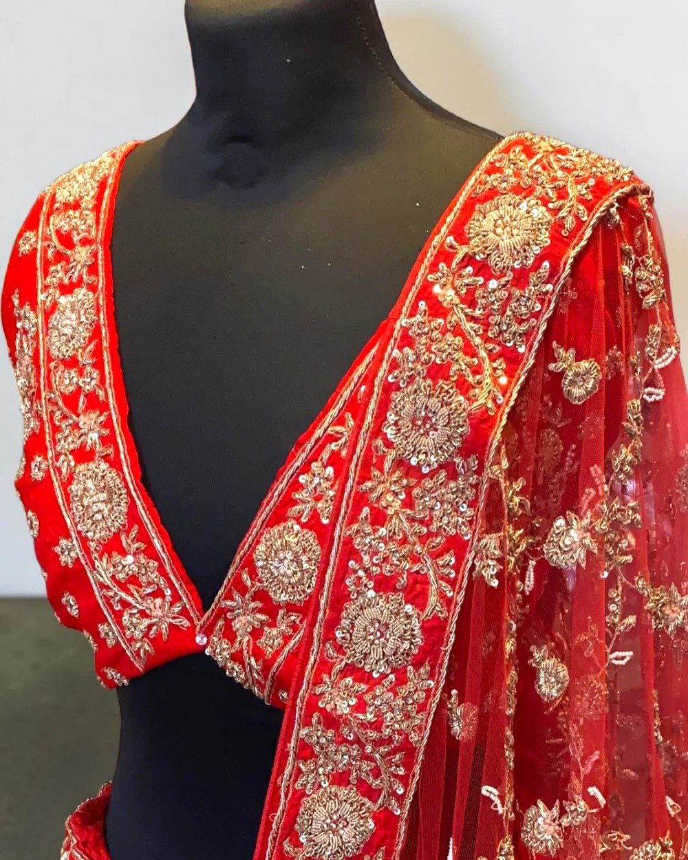 Obmre Silk Hand Emblished Designer Lehenga Choli Set (Copy)