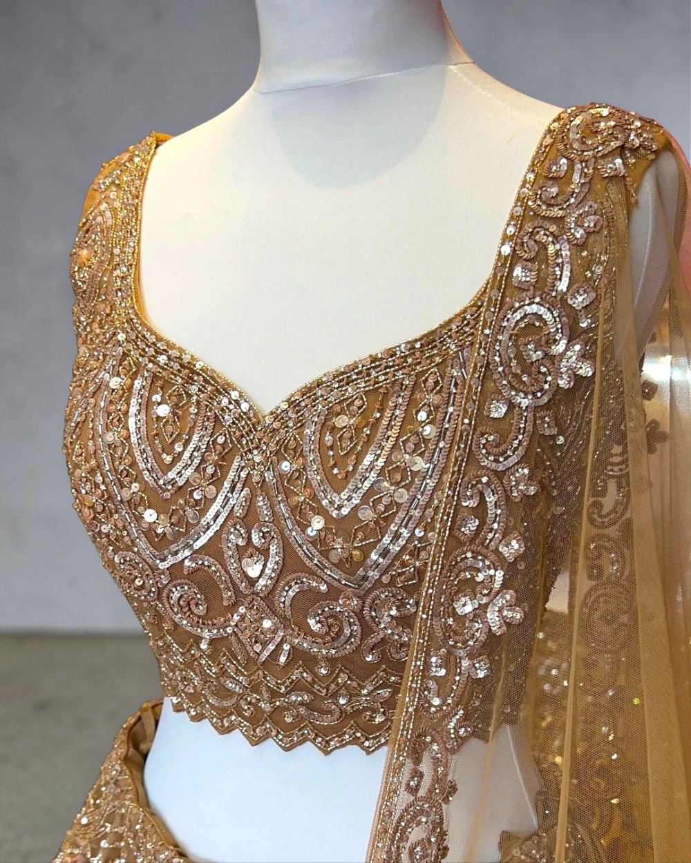 Party Wear Floral Sequins work Lehenga Choli Set