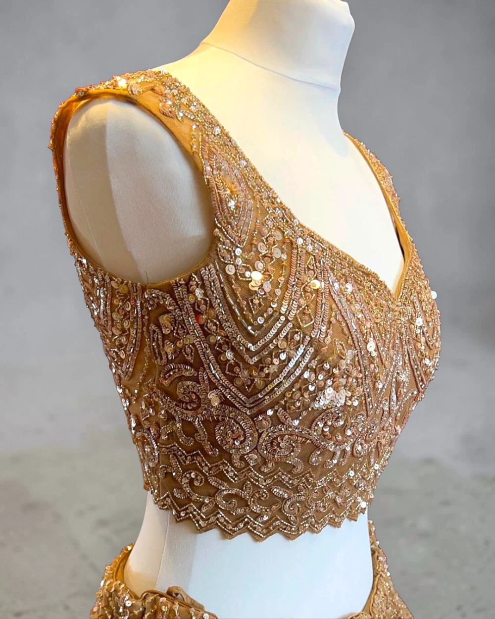 Party Wear Floral Sequins work Lehenga Choli Set