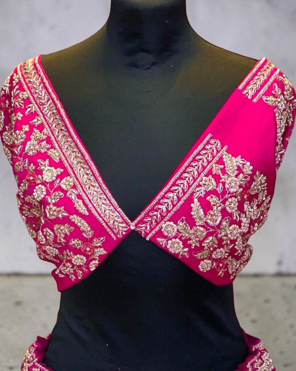 Obmre Silk Hand Emblished Designer Lehenga Choli Set