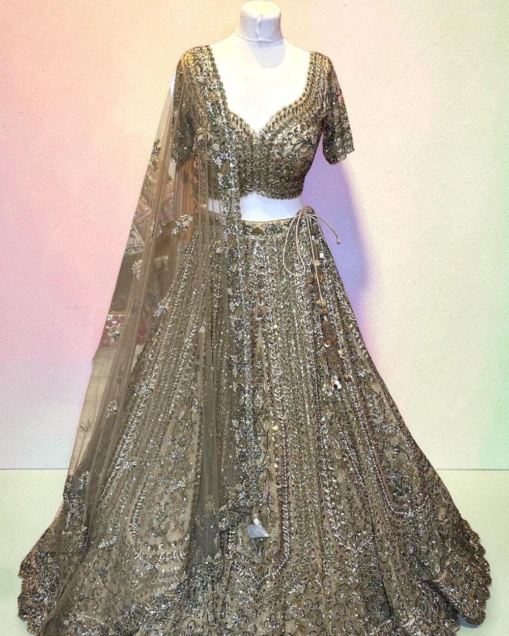 Party Wear Sequins work Lehenga Choli Set